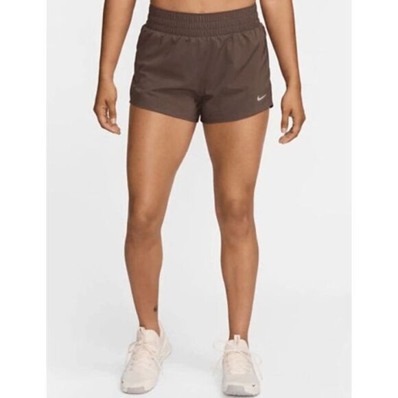 Nike Women's One Dri-FIT Brief-Lined Printed Shorts Size S - Picture 1 of 6